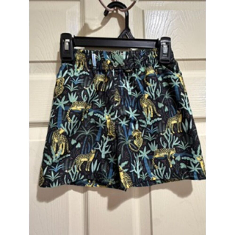 Rugged Butts Animal Print Black Swim Trunks